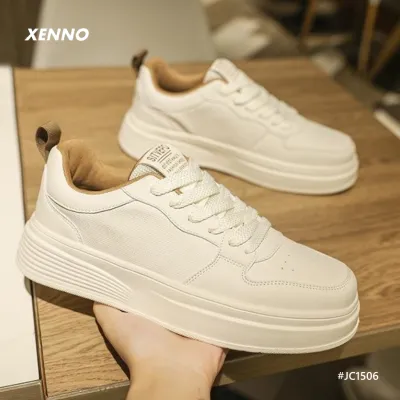 Premium Leather Round Head Breathable Casual shoes
